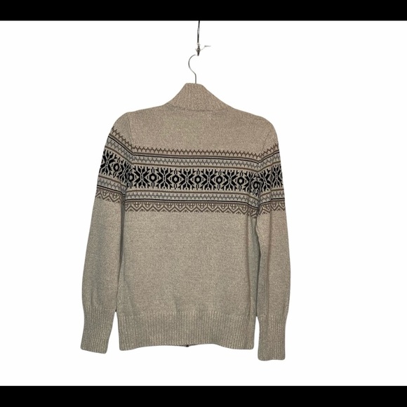 Lady Hathaway Printed Zip Up Knit Sweater Jacket - Picture 2 of 11